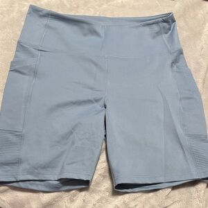 Laundry By Shelli Segal Light Blue Bike Shorts